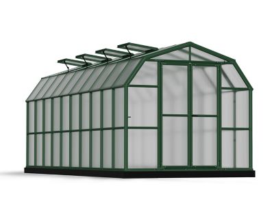 Canopia by Palram 8 ft. L x 20 ft. W Green Grand Gardener Twin Wall Greenhouse