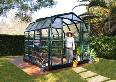 Image showing  Prestige 8 ft. x 8 ft. Greenhouse - Clear