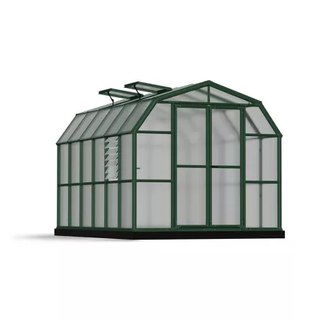 Canopia by Palram 8 ft Long x 12 ft Wide Prestige Green Double Wall Greenhouse Hobby Greenhouses