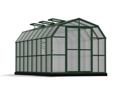 Canopia by Palram 8 ft. L x 16 ft. W Green Prestige Twin Wall Greenhouse