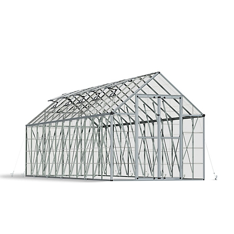 Canopia by Palram 8 ft. L x 24 ft. W Silver Snap and Grow Greenhouse