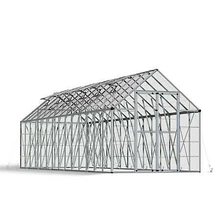 Canopia by Palram 8 ft. L x 28 ft. W Silver Snap and Grow Greenhouse