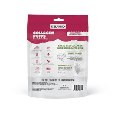 Image showing  Baked Beef Collagen with Dehydrated Kelp Collagen Puffs Dog Treats, 1.3 oz.