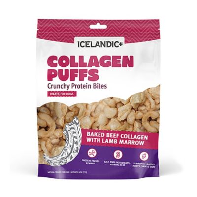 Icelandic+ Baked Beef Collagen with Lamb Marrow Puffs Dog Treats, 2.5 oz.
