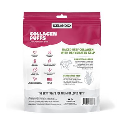 Image showing  Baked Beef Collagen with Dehydrated Kelp Puffs Dog Treats, 2.5 oz.