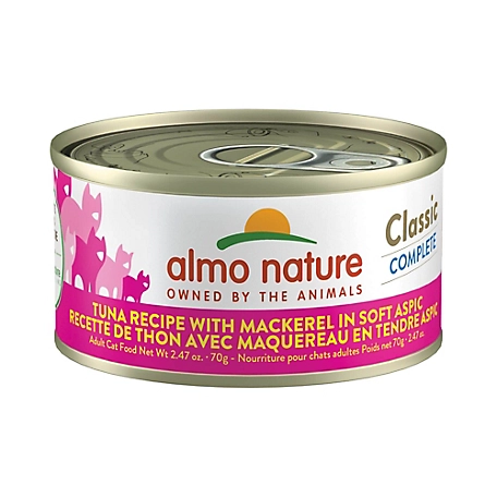 Almo Nature Classic Complete Cat 12 Pack: Tuna Recipe W Mackerel In Soft Aspic