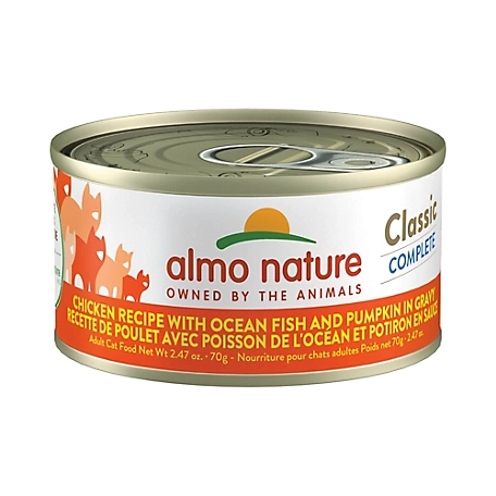 Almo Nature Classic Complete Cat 12 Pack: Chicken Recipe with Ocean Fish