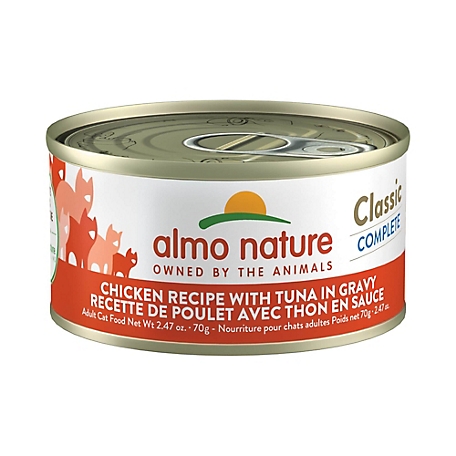 Almo Nature Classic Complete Cat 12 Pack: Chicken Recipe W Tuna In Gravy