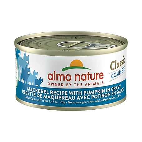 Almo Nature Classic Complete Cat 12 Pack: Mackerel Recipe W Pumpkin In Gravy