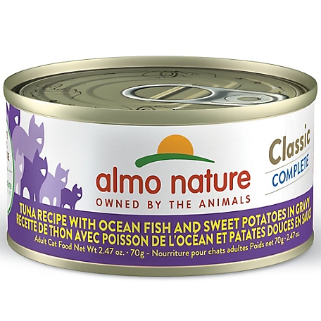 Almo Nature Classic Complete Cat 12 Pack: Tuna Recipe with Ocean Fish & Potatoes
