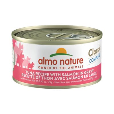 Almo Nature Classic Complete Cat 12 Pack: Tuna Recipe with Salmon In Gravy