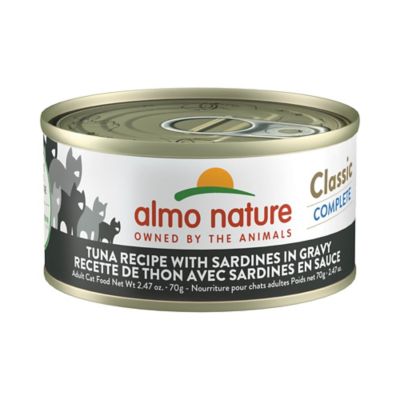 Almo Nature Classic Complete Cat 12 Pack: Tuna Recipe with Sardines In Gravy