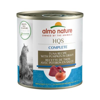 Almo Nature HQS Complete Tuna Recipe with Pumpkin in Gravy Wet Cat Food, 10 oz., 12 pk.