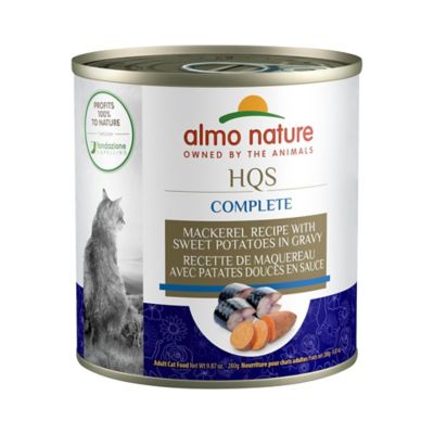 Almo Nature HQS Complete Cat 12 Pack: Mackerel Recipe with Potatoes In Gravy