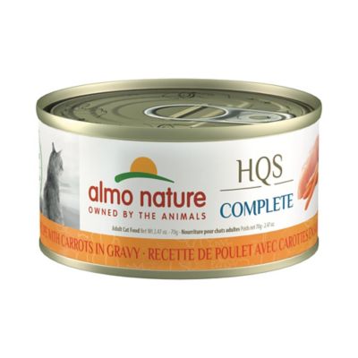 Almo Nature HQS Complete Cat 12 Pack: Chicken Recipe with Carrot In Gravy
