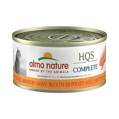 Almo Nature HQS Complete Cat 12 Pack: Chicken Recipe with Carrot In Gravy