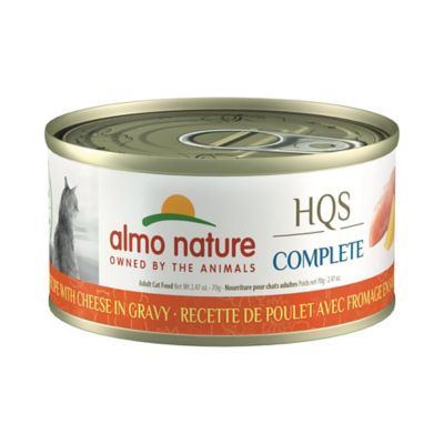 Almo Nature HQS Complete Cat 12 Pack: Chicken Recipe with Cheese In Gravy, 1701