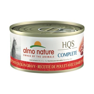 Almo Nature HQS Complete Cat 12 Pack: Chicken Recipe with Duck In Gravy