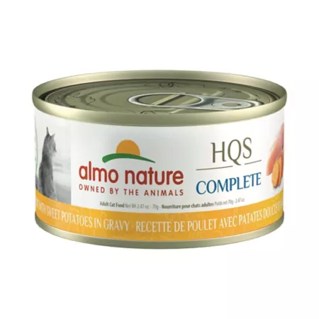 Almo Nature HQS Complete Cat 12 Pack: Chicken recipe with potatoes in sauce Wet Cat Food