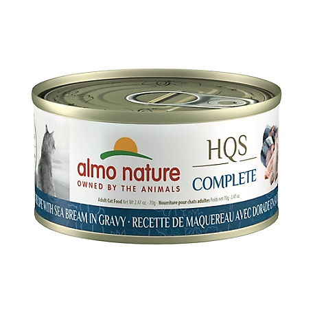 Almo Nature HQS Complete Cat 12 Pack: Mackerel Recipe with Sea Bream In Gravy