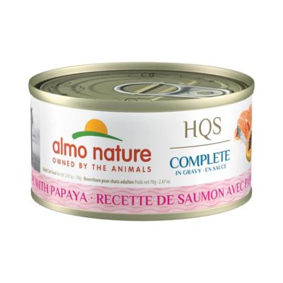 Almo Nature HQS Complete Cat 12 Pack: Salmon Recipe with Papaya in Gravy