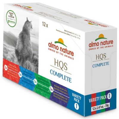 Almo Nature HQS Complete Cat Variety Pack 1 - (12) 2.47 oz. Cans