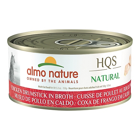 Almo Nature HQS Natural Cat 24 Pack: Chicken Drumstick In Broth, 1151H