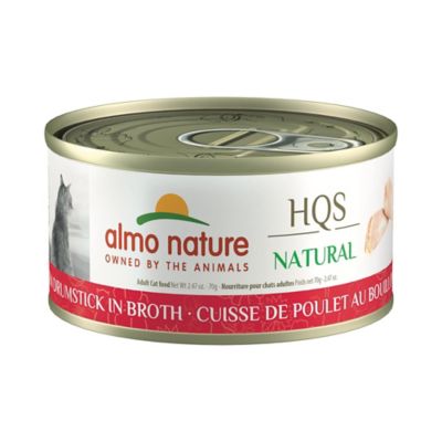 Almo Nature HQS Natural Cat 24 Pack: Chicken Drumstick In Broth, 1001H