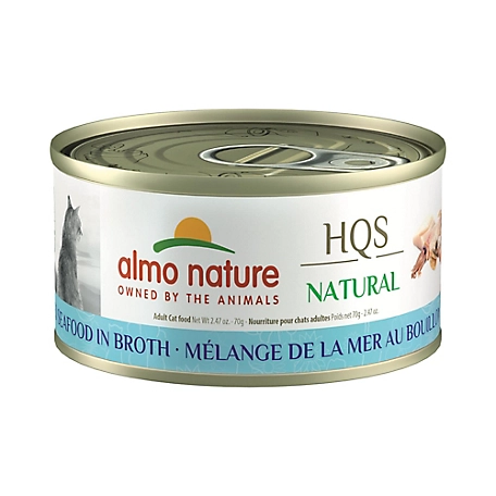 Almo Nature HQS Natural Cat 24 Pack: Mixed Seafood In Broth