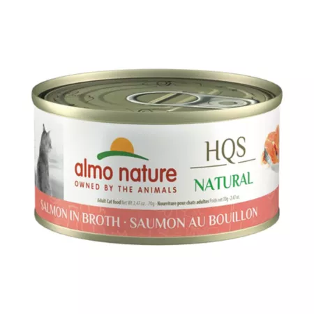 Almo Nature HQS Natural Cat 24 Pack: Salmon in broth Wet Cat Food