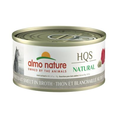 Almo Nature HQS Natural Cat 24 Pack: Tuna & Whitebait Smelt In Broth