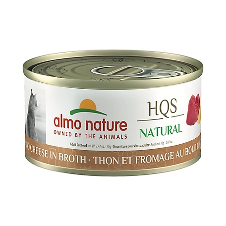 Almo Nature HQS Natural Cat 24 Pack: Tuna & Cheese In Broth, 1009H