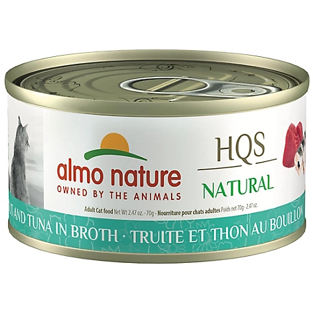Almo Nature HQS Natural Cat 24 Pack: Trout & Tuna In Broth