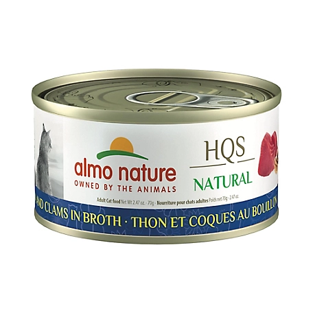 Almo Nature HQS Natural Cat 24 Pack: Tuna & Clams In Broth