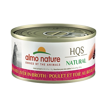 Almo Nature HQS Natural Cat 24 Pack: Chicken & Liver In Broth