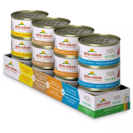 Almo Nature HQS Natural Cat Rotational Pack 1 - (12) 2.47 oz May vary Wet Cat Food