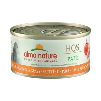 Almo Nature HQS Pate Chicken with Pumpkin in Gravy Wet Cat Food, 2.47oz., 24 pk.