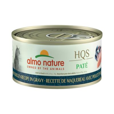 Almo Nature HQS Pate Cat 24 Pack: Mackerel & Chicken Recipe In Gravy