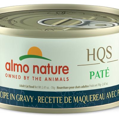 Image showing 5 th Almo Nature HQS Pate Mackerel and Chicken Recipe in Gravy Wet Cat Food, 2.47oz., 24 pk.