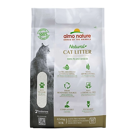 Almo Nature Natural Unscented Cat Litter, 10 lb.