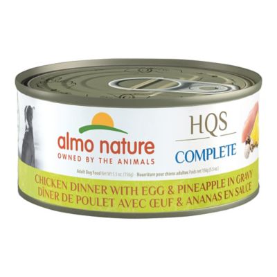 Almo Nature HQS Complete Dog 12 Pack: Chicken Dinner W Egg & Pineapple In Gravy