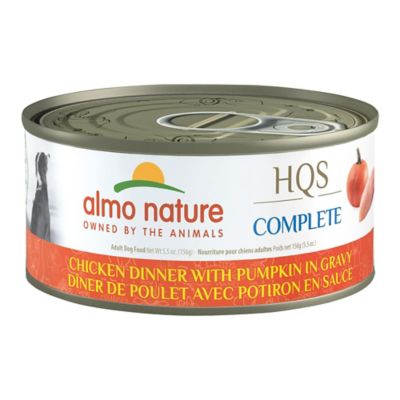 Almo Nature HQS Complete Dog 12 Pack: Chicken Dinner W Pumpkin In Gravy