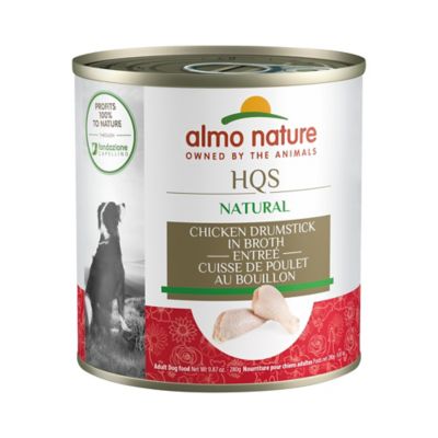 Almo Nature HQS Natural Dog 12 Pack: Chicken Drumstick in Broth Entree