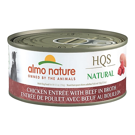Almo Nature HQS Natural Dog 12 Pack: Chicken Entree with Beef in Broth