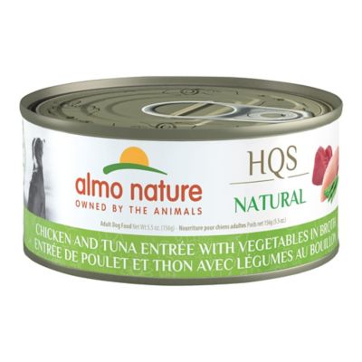 Almo Nature HQS Complete Adult Chicken and Tuna Entree in Broth Wet Dog Food, 5.5 oz., 12 pk.