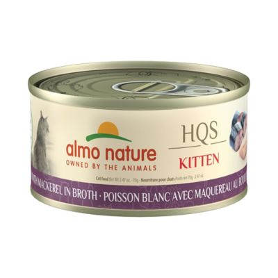 Almo Nature HQS Natural Kitten 24 Pack: Whitefish with Mackerel in Broth