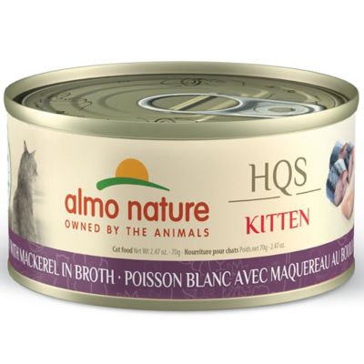 Image showing 6 th Almo Nature Kitten HQS Natural Whitefish with Mackerel in Broth Wet Cat Food, 2.47 oz., Pack of 24