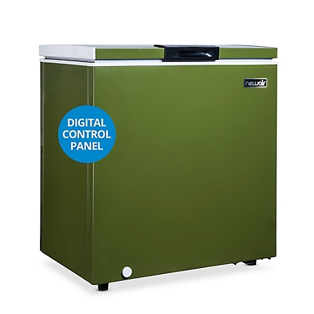NewAir 5 Cu. Ft. Mini Deep Chest Freezer and Refrigerator in Military Green with Digital Temperature Control