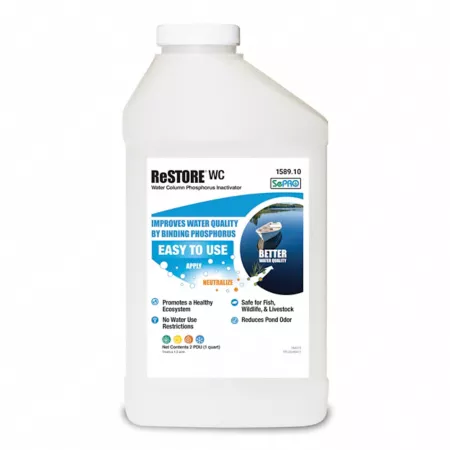 SePRO ReSTORE WC Pond Treatment 1 Quart. Pond Cleaners & Chemicals