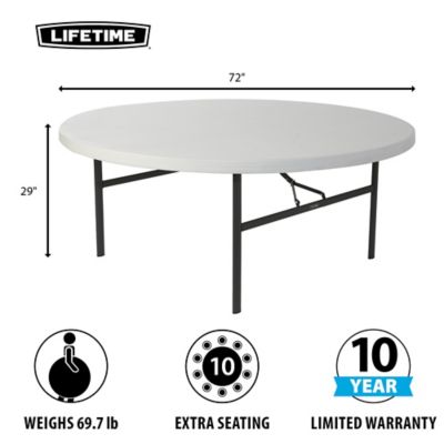 Image showing  72 in. Round Commercial Tables, 4-Pack